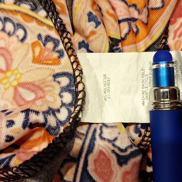 l womens Cocomo casual cap sleeve stretch regular size top XL - Picture 4 of 4